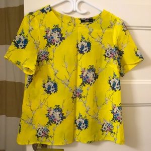 Oasis Yellow Floral Top